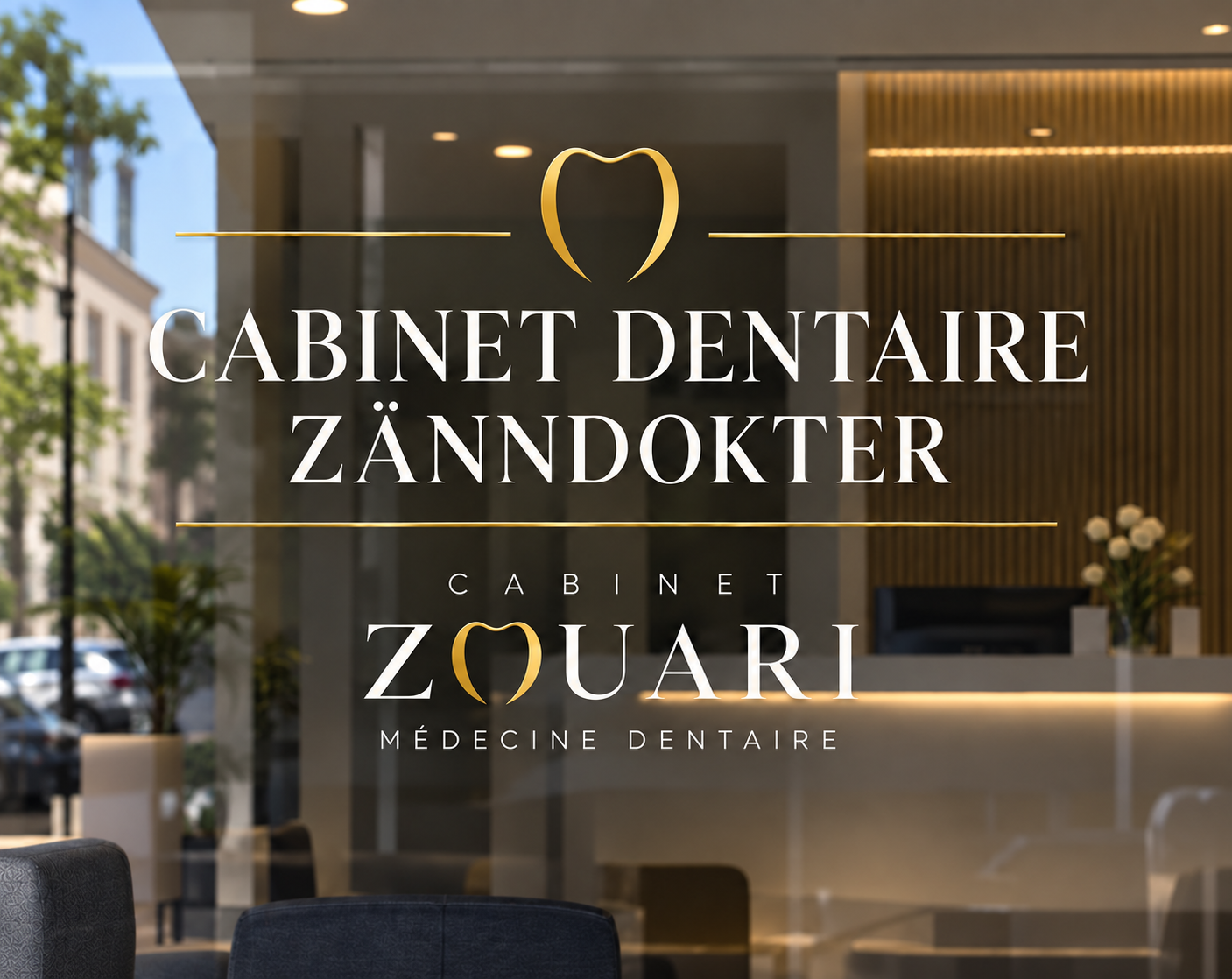 Vitrine du Cabinet ZOUARI à Bettembourg